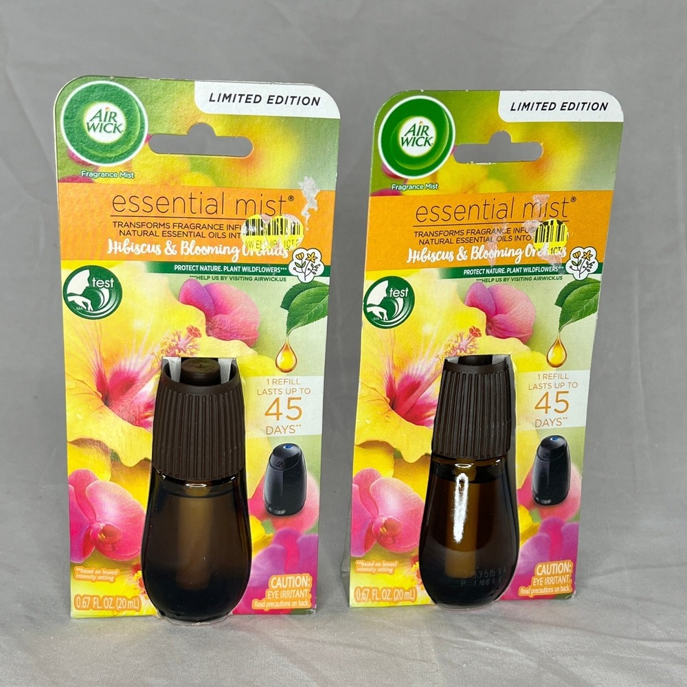Air Wick Essential Mist Hibiscus Blooming‎ Orchid 2 Refills Limited Edition